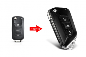 Μετατροπή Flip Σε Νέο Κέλυφος Κλειδιού Για Volkswagen-Jetta-Golf-Mk6-Tiguan-Polo-Passat Seat - Skoda Octavia Με 3 Κουμπιά