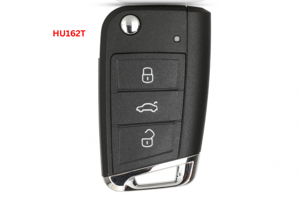 Κέλυφος Κλειδιού Flip Για Volkswagen Passat-Golf 7-MK7 - Seat Leon - Skoda Octavia Με 3 Κουμπιά & Λάμα HU162T
