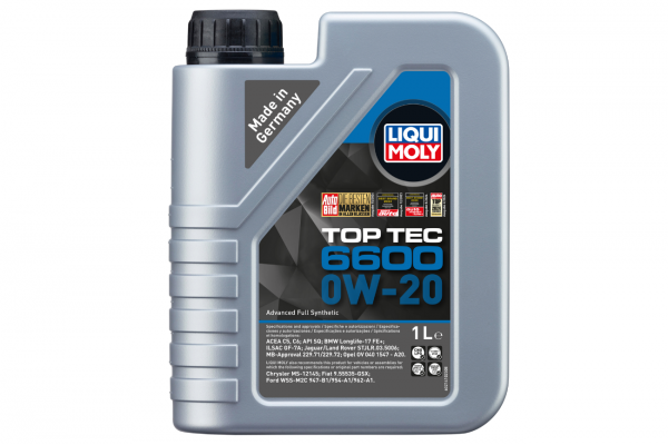Liqui Moly Top Tec 6600 0W‑20 Συνθετικό Λάδι Κινητήρα 1 L - 21410 Liqui Moly Top Tec 6600 0W‑20 Συνθετικό Λάδι Κινητήρα 1 L - 21410