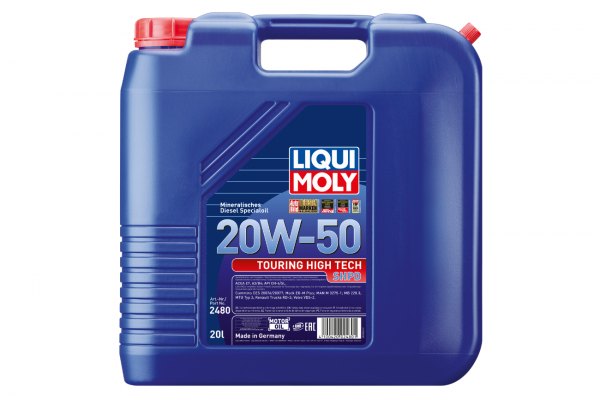 Liqui Moly Touring High Tech SHPD 20W‑50 20 L Λάδι Κινητήρα 20W-50 20 L - 2480 Liqui Moly Touring High Tech SHPD 20W‑50 20 L Λάδι Κινητήρα 20W-50 20 L - 2480