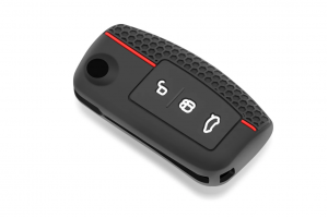 Wevora Κάλυμμα Σιλικόνης Μαύρο-Κόκκινο Για Ford Focus 2 3 Mondeo Fiesta Galaxy C-MAX Με 3 Κουμπιά