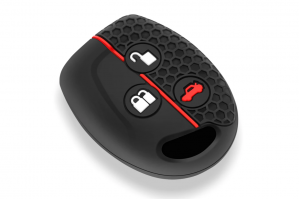 Wevora Κάλυμμα Σιλικόνης Μαύρο-Κόκκινο Για Ford Mondeo-Focus-Festiva-Fiesta-Transit Με 3 Κουμπιά