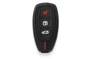 Wevora Κάλυμμα Σιλικόνης Μαύρο-Κόκκινο Για Ford Ranger C-Max S-Max Focus Galaxy Mondeo Transit Tourneo Με 3 Κουμπιά