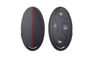 Wevora Κάλυμμα Σιλικόνης Μαύρο-Κόκκινο Για Hyundai Ioniq-Kona-Tucson Με 4 Κουμπιά