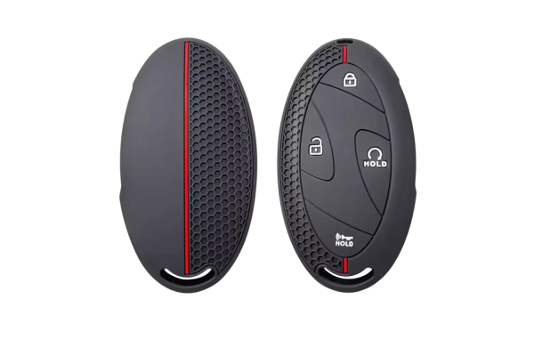 Wevora Κάλυμμα Σιλικόνης Μαύρο-Κόκκινο Για Hyundai Ioniq-Kona-Tucson Με 4 Κουμπιά