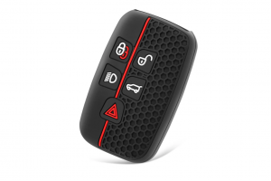 Wevora Κάλυμμα Σιλικόνης Μαύρο-Κόκκινο Για Land Rover - Range Rover Sport-Evoque-Discovery - Jaguar Freelander-XFL-XE-XJ Με 5 Κουμπιά