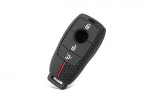 Wevora Κάλυμμα Σιλικόνης Μαύρο-Κόκκινο Για Mercedes A-C-E-S-G Class-GLC-CLE-CLA-GLB-GLS-W177-W205-W213-W222-X167-AMG Με 3 Κουμπιά