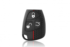 Wevora Κάλυμμα Σιλικόνης Μαύρο-Κόκκινο Για Mercedes B-C-E-ML-S-CLK-CL Με 3 Κουμπιά