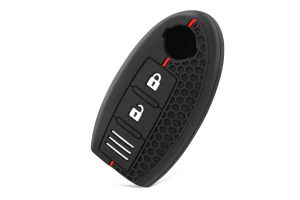 Wevora Κάλυμμα Σιλικόνης Μαύρο-Κόκκινο Για Nissan Qashqai-Tiida-NV200 Με 3 Κουμπιά