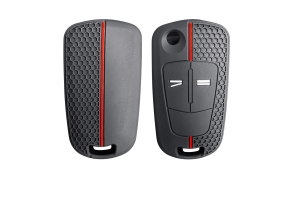 Wevora Κάλυμμα Σιλικόνης Μαύρο-Κόκκινο Για Κλειδί Opel Astra H-Corsa D-Vectra C-Zafira Με 2 Κουμπιά