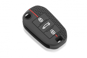 Wevora Κάλυμμα Σιλικόνης Μαύρο-Κόκκινο Για Peugeot 508 208 2008 308 3008 5008 - Citroen C3 C4 C4L Elysee Με 3 Κουμπιά