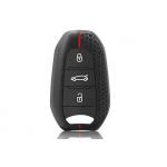 Wevora Κάλυμμα Σιλικόνης Μαύρο-Κόκκινο Για Peugeot 207-208-3008-206-308-508-2008-407-5008 - Citroen C3-C4-C5 Με 3 Κουμπιά