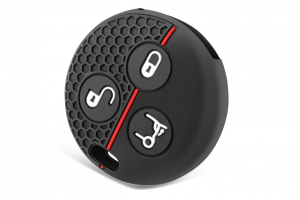 Wevora Κάλυμμα Σιλικόνης Μαύρο-Κόκκινο Για Smart Fortwo-450-Forfour-Roadster Με 3 Κουμπιά Wevora Κάλυμμα Σιλικόνης Μαύρο-Κόκκινο Για Smart Fortwo-450-Forfour-Roadster Με 3 Κουμπιά