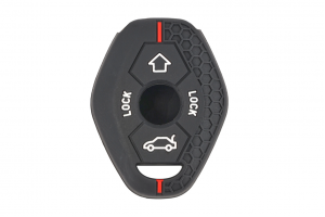 Wevora Κάλυμμα Σιλικόνης Μαύρο-Κόκκινο Για Κλειδί BMW X3-X5-Z3-Z4-3-5-E38-E39-E46-E83-325i Με 3 Κουμπιά