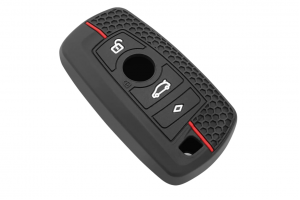 Wevora Κάλυμμα Σιλικόνης Μαύρο-Κόκκινο Για Κλειδί BMW-1-2-3-4-5-6-7-Series-X1-X3-X4-X5-X6 Με 3 Κουμπιά