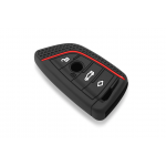 Wevora Κάλυμμα Σιλικόνης Μαύρο-Κόκκινο Για Κλειδί BMW X1-X3-X4-X5-X6 Με 4 Κουμπιά