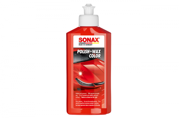 Sonax Polish & Wax Color Nano Pro Red - Γυαλιστικό με Κερί Κόκκινο - 250ml - 02964410