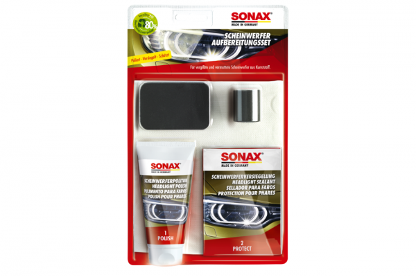 Sonax Headlight Restoration Kit - Σετ Αποκατάστασης Φαναριών - Kit - 04059410