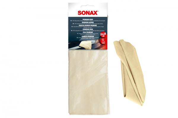 Sonax Premium Leather Chamois - Γνήσιο Δέρμα Στεγνώματος 59x38cm - 1 Τεμ - 04163000