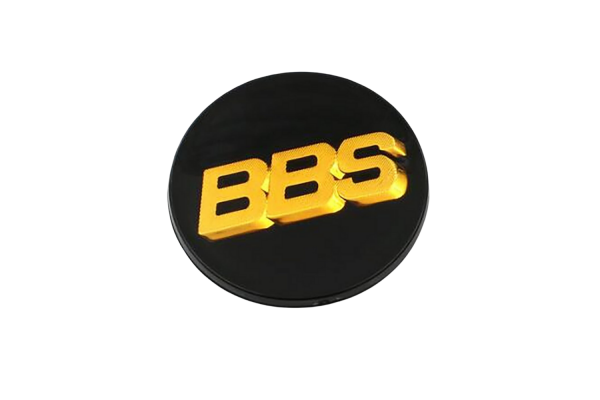 Αυτοκόλλητο Κεραμικό Κέντρου Ζάντας Για BBS Μαύρο-Χρυσό 56mm 1 Τεμάχιο