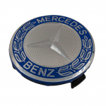 Τάπα Κέντρου Ζάντας Για Mercedes Δάφνη Μπλε 75mm 1 Τεμάχιο 