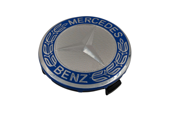 Τάπα Κέντρου Ζάντας Για Mercedes Δάφνη Μπλε 75mm 1 Τεμάχιο 