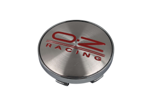 Τάπα Κέντρου Ζάντας Για OZ-Racing Ασημί-Κόκκινο 60mm 1 Τεμάχιο 