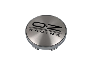 Τάπα Κέντρου Ζάντας Για OZ-Racing Ασημί-Μαύρο 60mm 1 Τεμάχιο 
