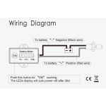 Mini Μετρητής - Tester Μπαταριών Οχημάτων (12V 24V) Με 5 LED