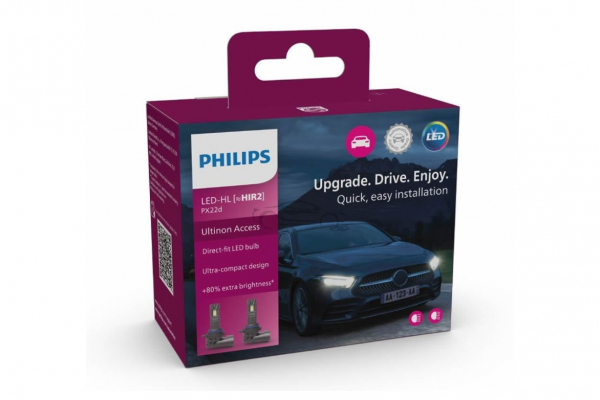 Philips Ultinon Access 2500 LED HIR2 6000K 12V-20W 2ΤΜΧ