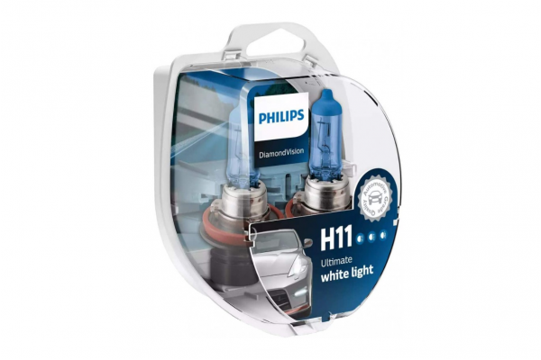 Philips Diamond Vision H11 12V 55W 12362DVS2 – Σετ 2τμχ