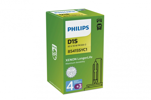 Philips Xenon LongerLife D1S 85V 35W 85415SYC1 – 1 τεμ