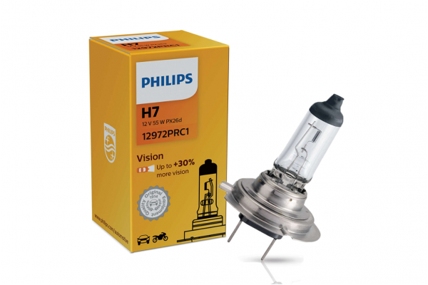 Philips Vision H7 12V 55W 12972PRC1 – 1 τεμάχιο