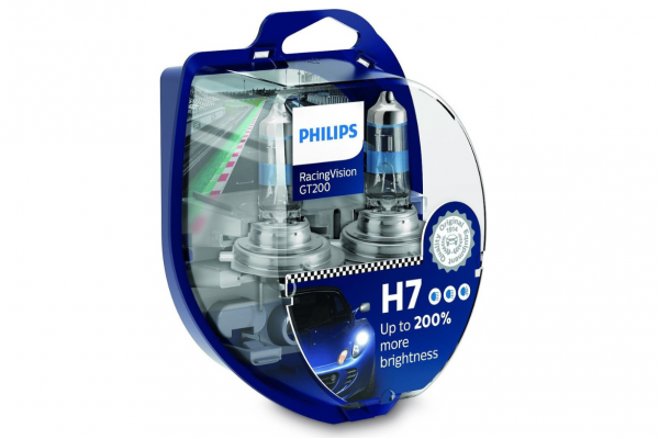 Philips RacingVision GT200 H7 Αλογόνου 12V 55W 12972RGTS2 – Σετ 2τμχ