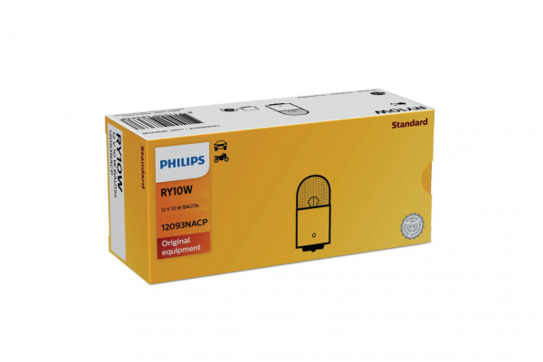 Philips RY10W 12V 10W BAU15s Halogen Vision 12093NACP – 1 τεμάχιο