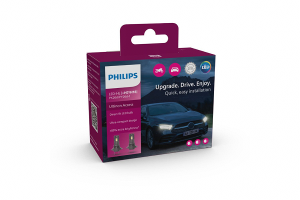 Philips Ultinon Access LED H7/H18 12V 16W 11972U2500CX – 2 Τεμ