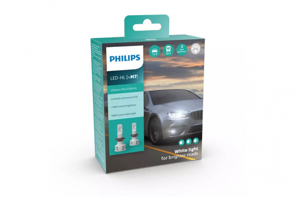 Philips Ultinon Pro5100 H7 LED 12V/24V 12W 11972U51X2 – Σετ 2τμχ