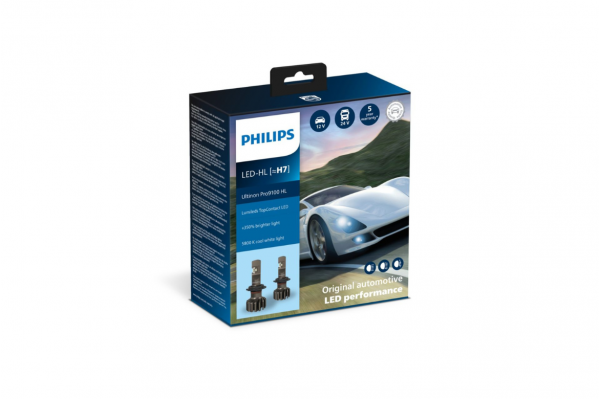 Philips Ultinon Pro9100 H7 LED 12V/24V 18W 11972U91X2 – Σετ 2τμχ