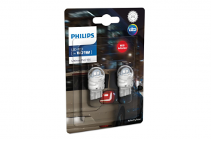 Philips Ultinon Pro3100 LED W21W 12V 1.73W Red 11065RU31B2 – 2 τεμάχια