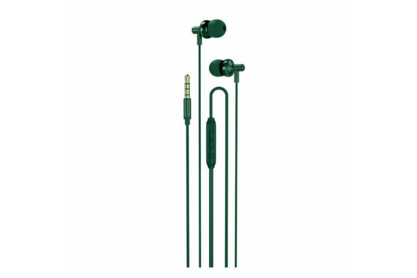 XO EP35 Metal In-ear Handsfree με Βύσμα 3.5mm Πράσινο
