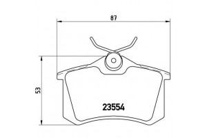 Σετ τακάκια φρένων BREMBO P85020