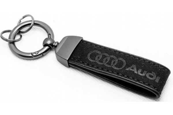 Δερμάτινο Μπρελόκ Για Audi Τύπου Καστόρινο Με Κρίκο 130mm x 35mm
