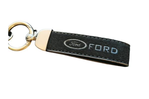 Δερμάτινο Μπρελόκ Για Ford Τύπου Καστόρινο Με Κρίκο 130mm x 35mm