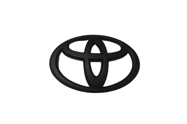 Αυτοκόλλητο σήμα τιμονιού μαύρο Toyota 65mm