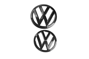 Μαυρο Carbon Σημα Για Σχαρα VW 135mm Και Πισω Σημα 110mm