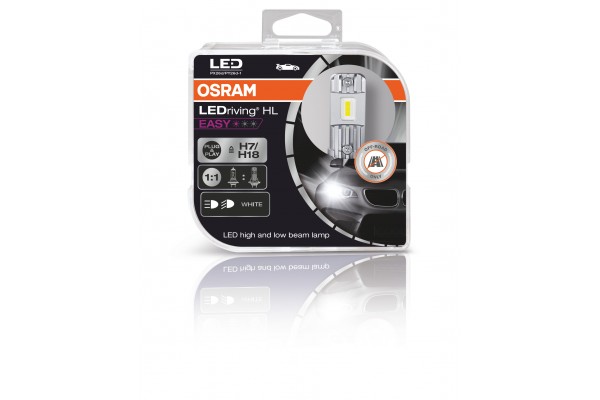 Osram Λάμπες Αυτοκινήτου H18 / H7 LED 6000K Ψυχρό Λευκό 12V 16.2W 2τμχ