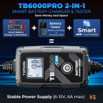 TOPDON TB6000Pro Smart Φορτιστής & Συντηρητής Μπαταρίας Αυτοκινήτου 6/12V