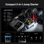 TOPDON V1200Air Φορητός Εκκινητής Μπαταρίας Αυτοκινήτου με Τρόμπα 1200A / 10.000mAh
