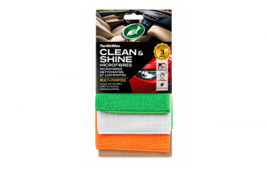 Turtle Wax Clean & Shine Microfibres Σετ 3 Πετσετών Μικροϊνών 40x40cm - 54694322