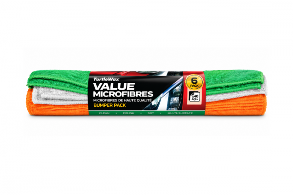 Turtle Wax Value Microfibres Σετ 6 Πετσετών Μικροϊνών 40x40cm - 54701322 Turtle Wax Value Microfibres Σετ 6 Πετσετών Μικροϊνών 40x40cm - 54701322